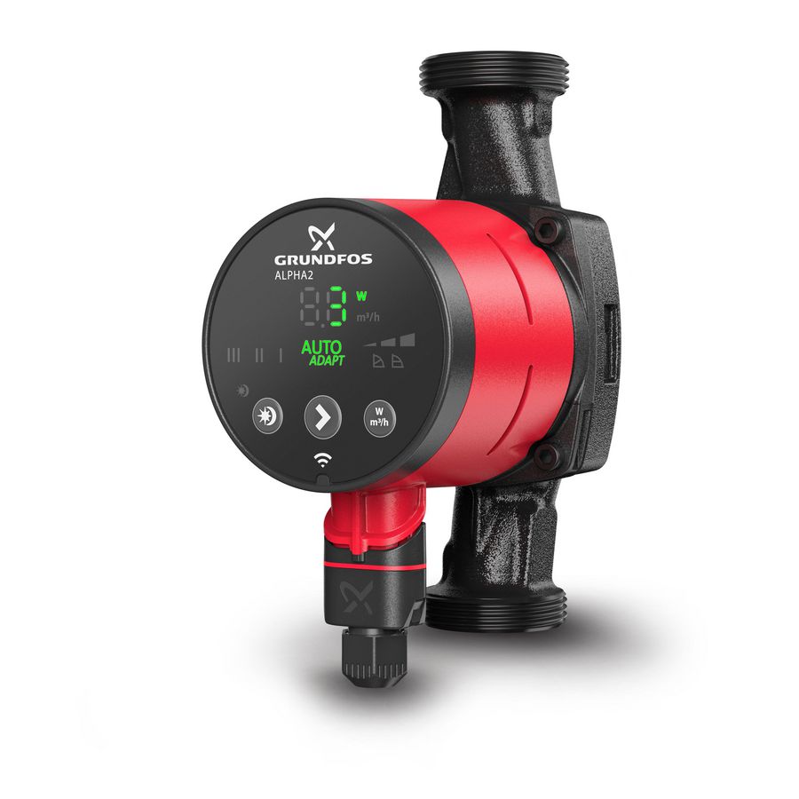 Circulatiepomp ALPHA2 25-60 180 1x230V 50Hz 6H GRUNDFOS