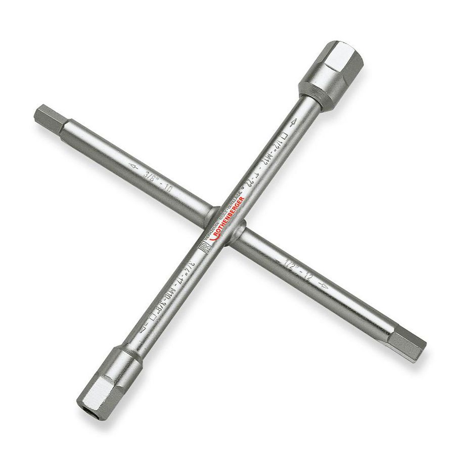 Sanitaire kruissleutel 3/8-1" 10-voudige functie ROTHENBERGER