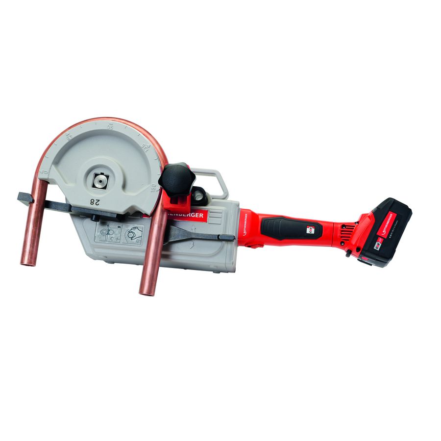 Robend 4000 e set 18v/4ah accu+lader 12-14-16-18-22-28mm cas ROTHENBERGER