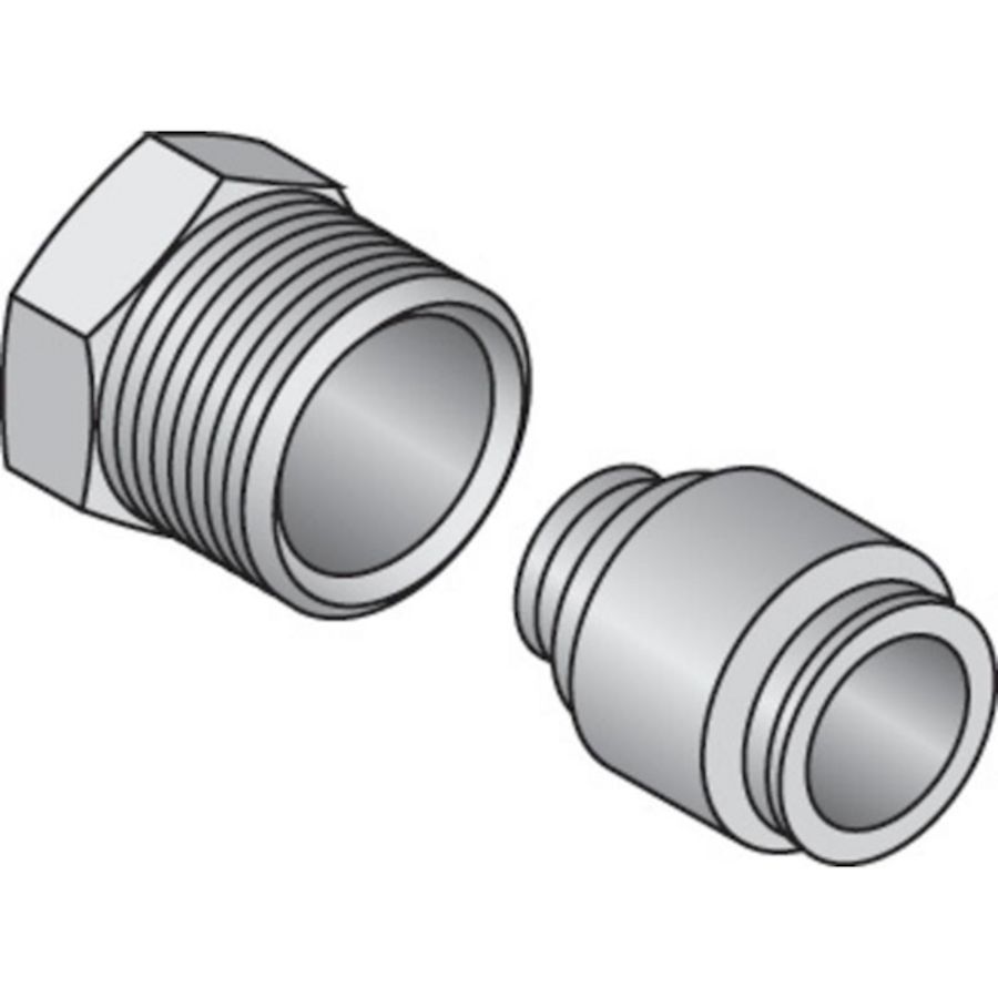 Klemkoppeling MLC Heimeier 1/2"bt.x16mm Uponor