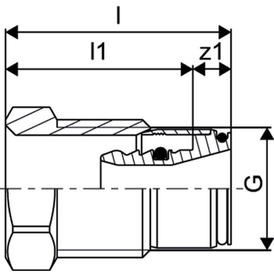 Klemkoppeling MLC Heimeier 1/2"bt.x16mm Uponor