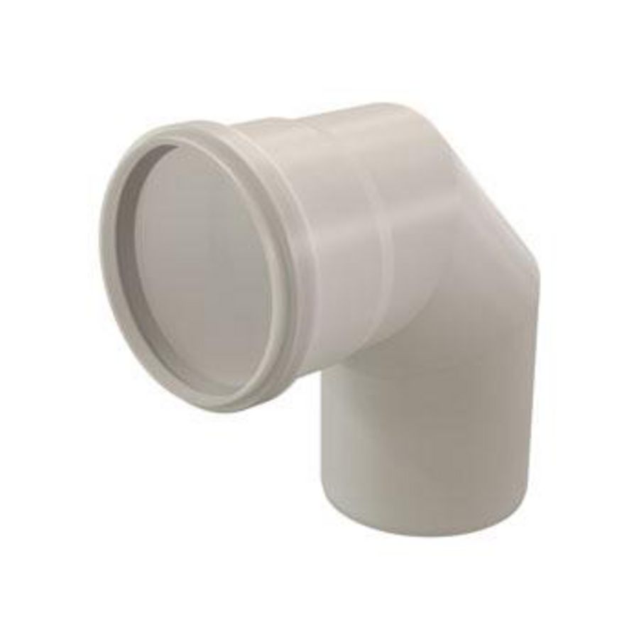 Bocht Rolux 87° star PP 100mm mof/spie transparant Ubbink