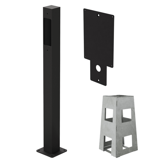 Onepole | Montagepaal | Voor 1x Zaptec Go