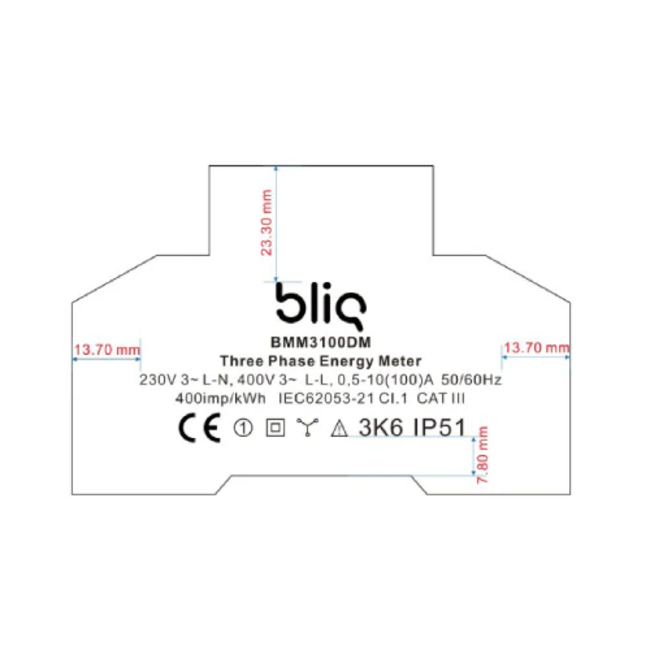 Bliq Energiemeter | 3-Fase | direct