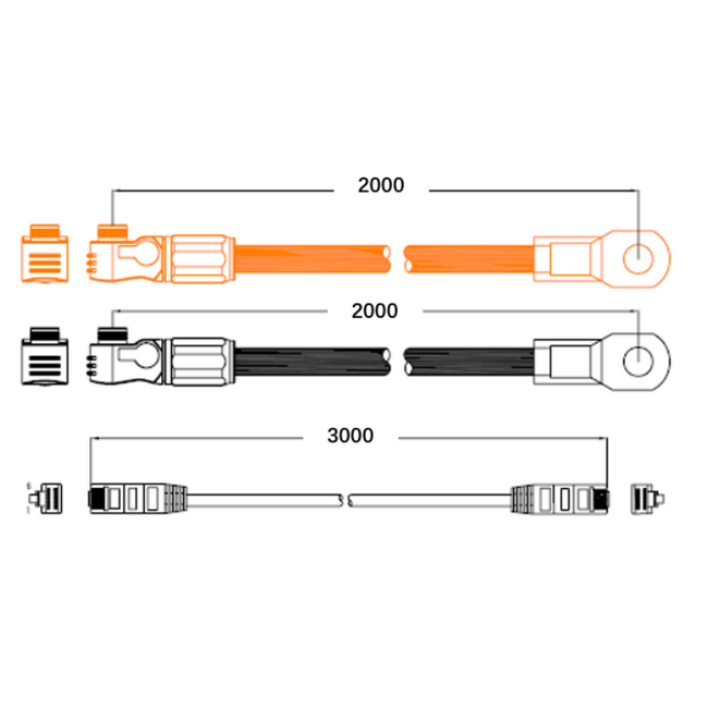 Pylontech | US series kabelset batterij/omvormer