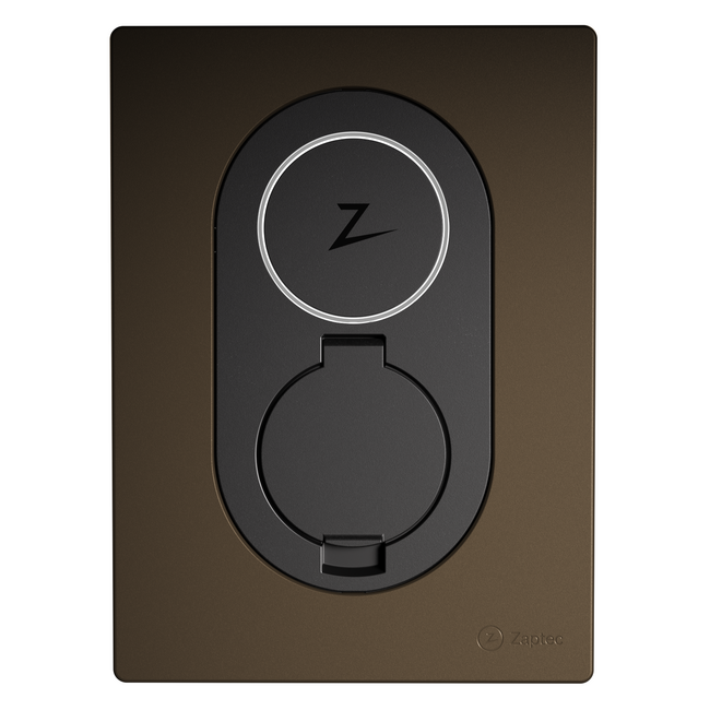 Zaptec Go & Go2 | Voorzijde kap | Wood Brown