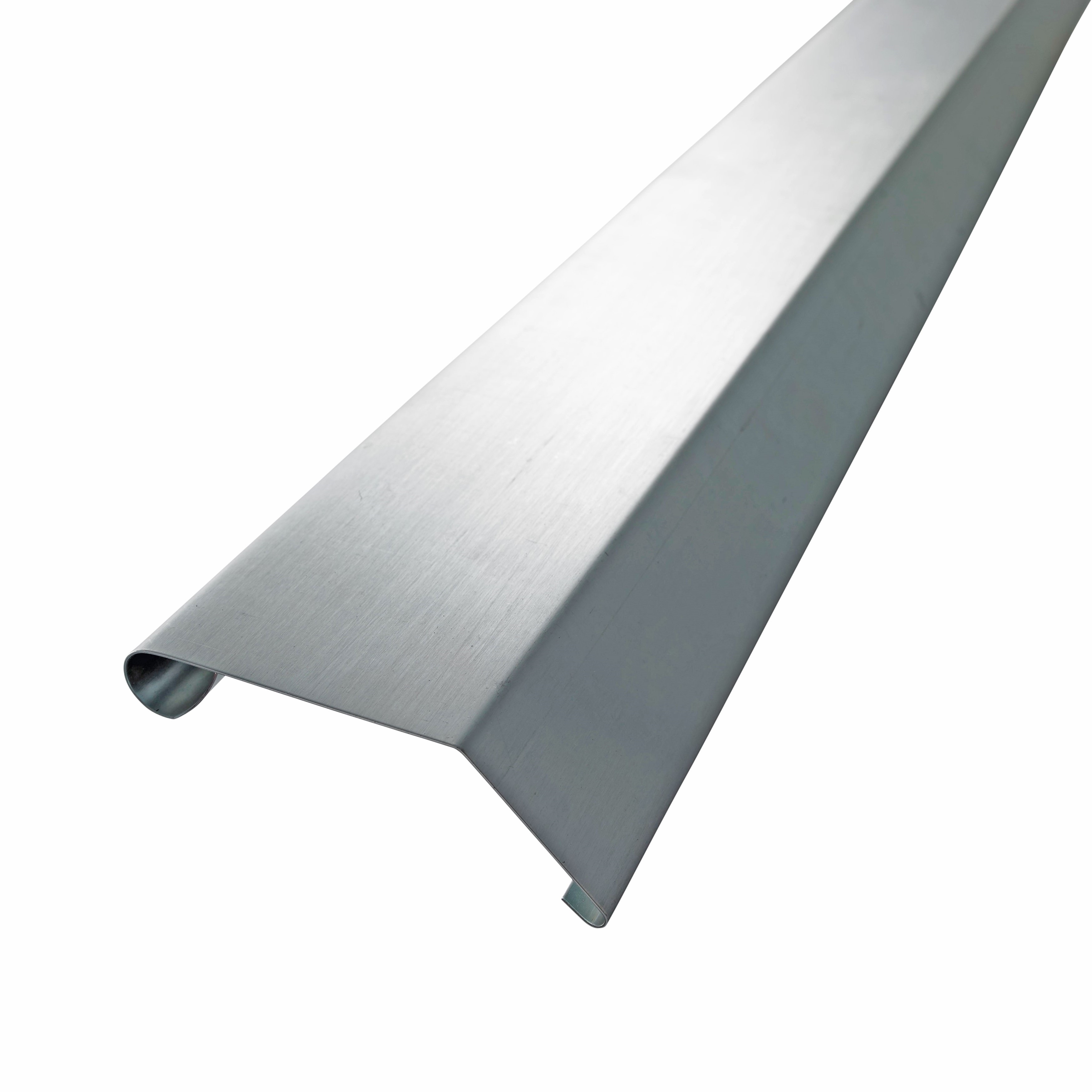 Lengte a 3mtr. zinken kliQ deklijst 145/50mm 135° Rheinzink