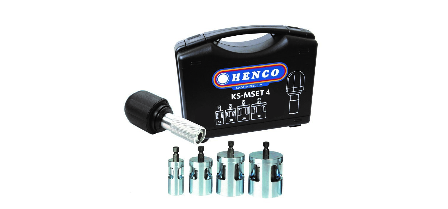 Set met KS-K handvat en KS-M KALISPEED doorn 16-20-26-32mm Henco