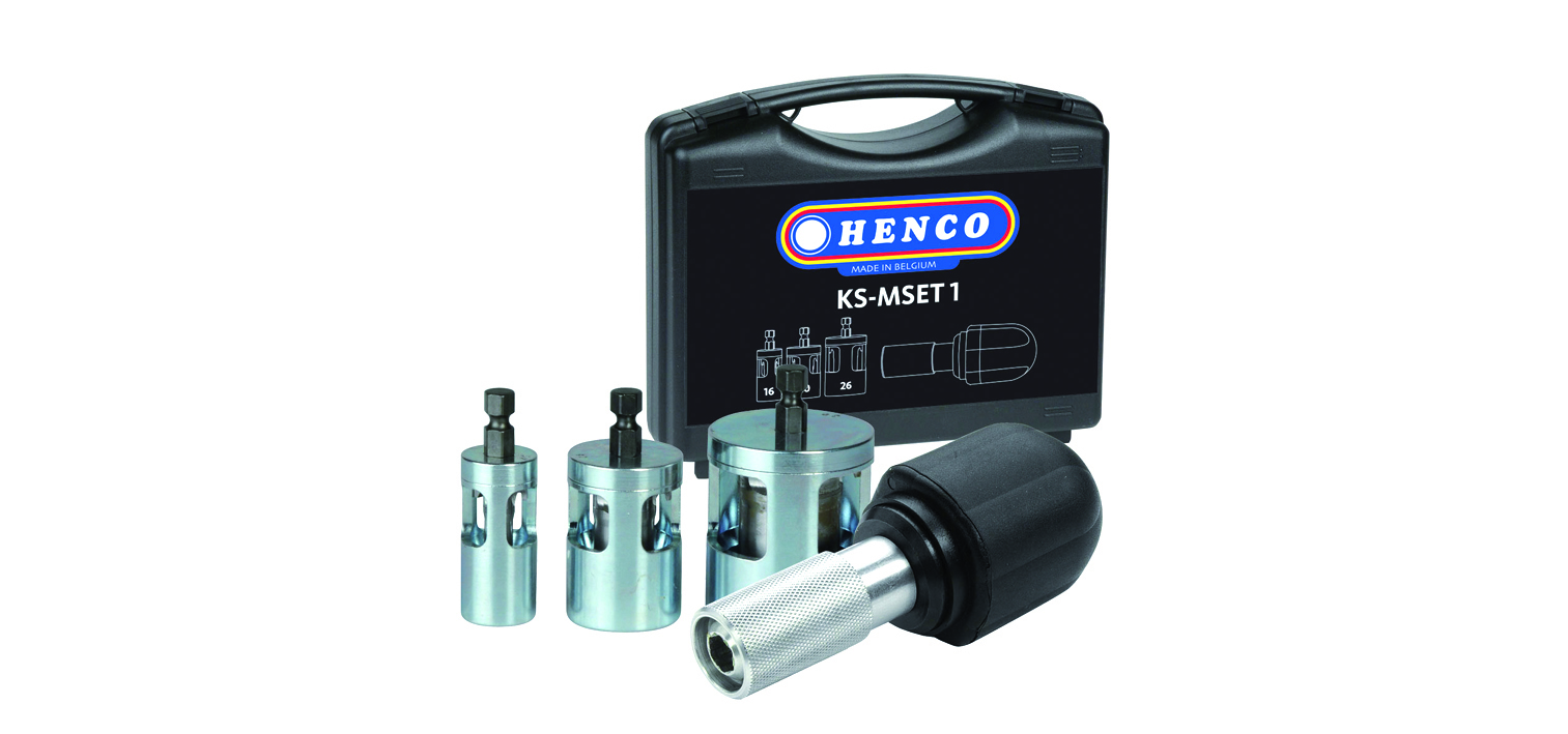 Set met KS-K handvat en KS-M KALISPEED doorn 16-20-26mm Henco