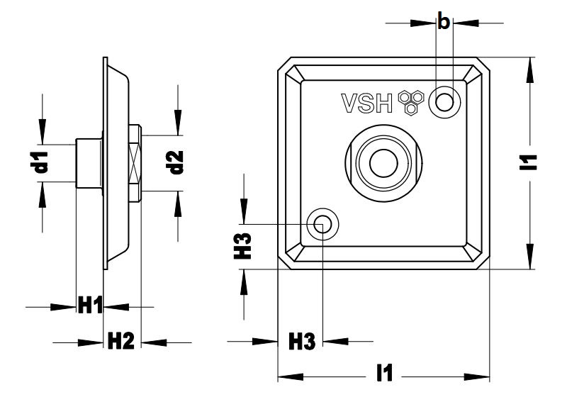G2001 gevelplaat RVS bn. x capillair m.bev. 1/2x15mm VSH