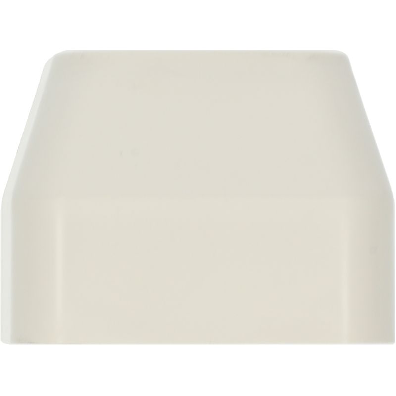 Verloopstuk 90x65mm wit PVC RAL9010 Canalit