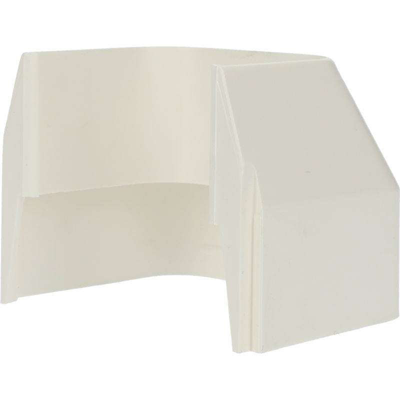Verloopstuk 90x65mm wit PVC RAL9010 Canalit