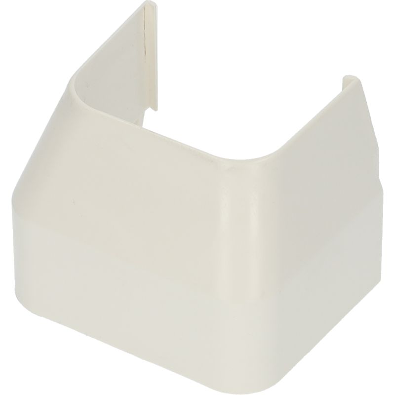 Verloopstuk 90x65mm wit PVC RAL9010 Canalit
