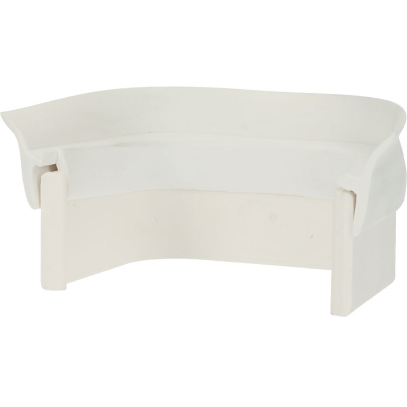 Aansluitstuk met flexibele rand 65x50mm wit PVC RAL9010 Canalit
