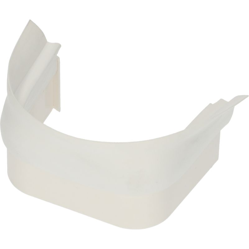 Aansluitstuk met flexibele rand 65x50mm wit PVC RAL9010 Canalit
