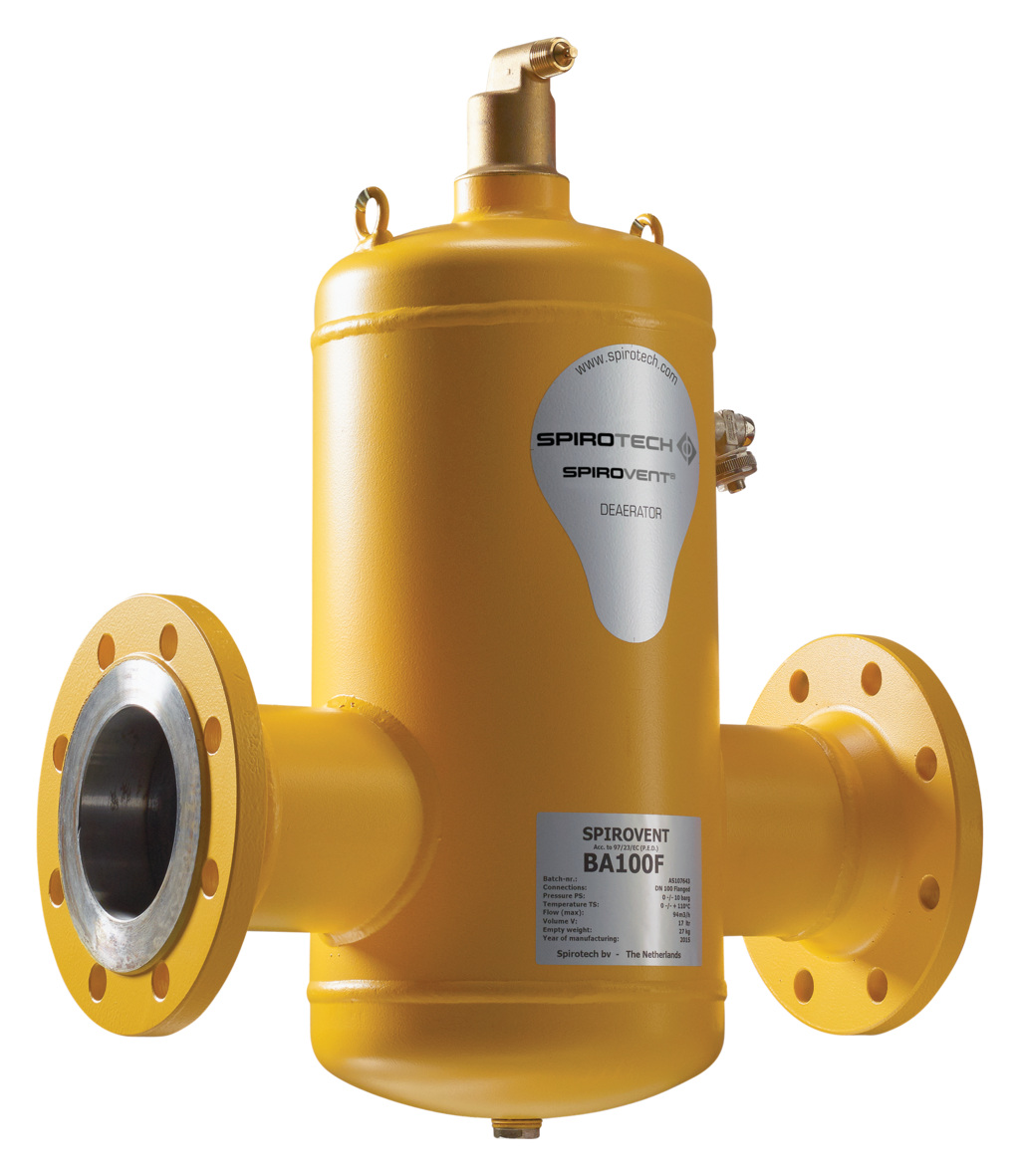 Luchtafscheider Spirovent DN100 flensaansl. Spirotech