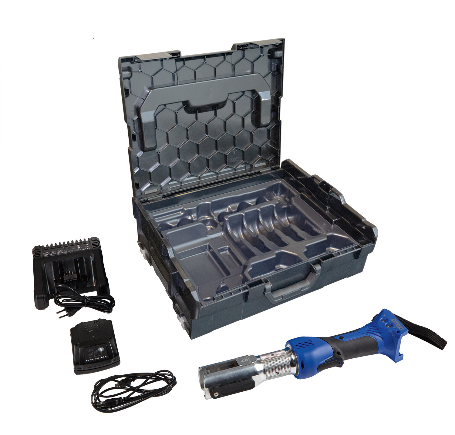Hydraulische persmachine compleet met koffer Henco