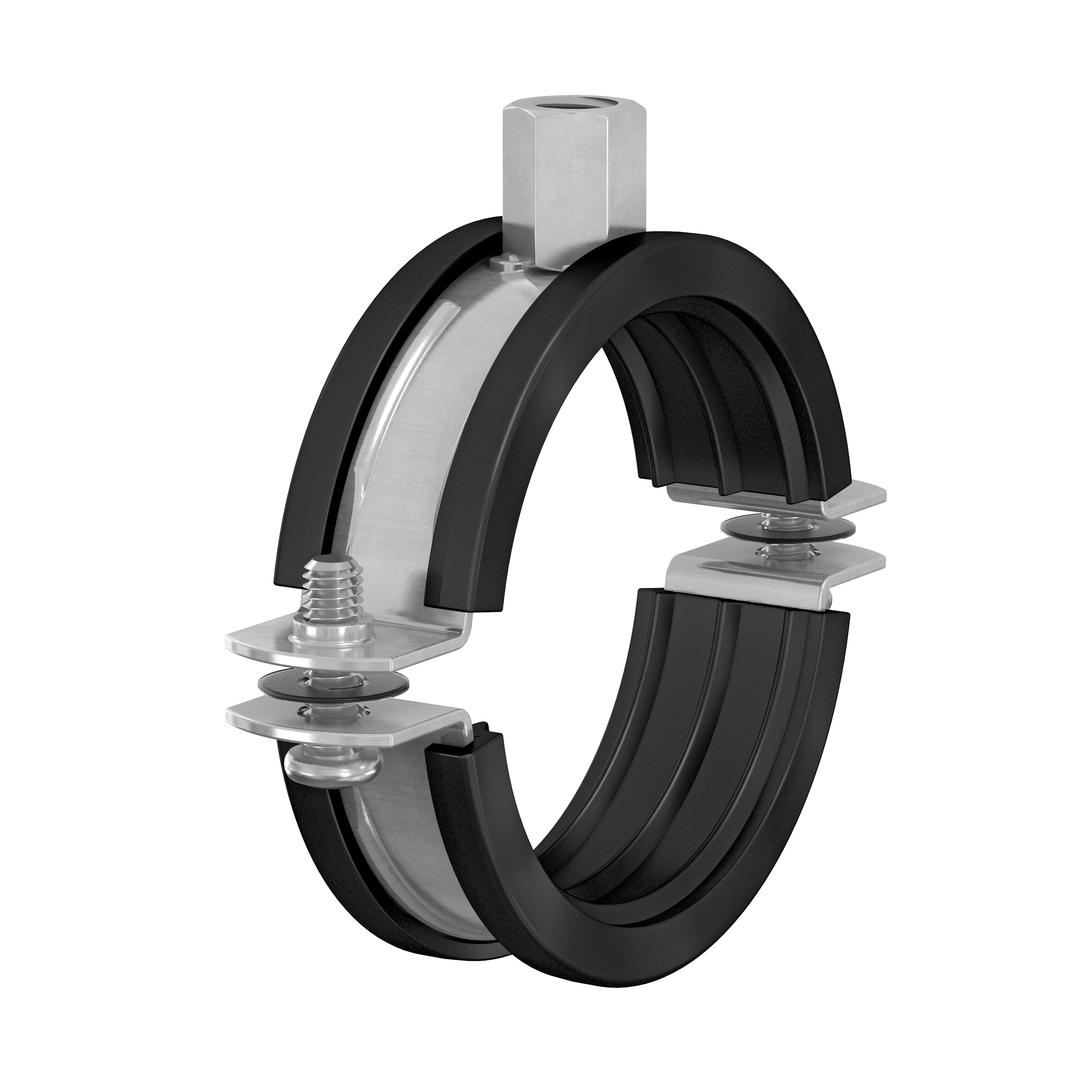 Pijpbeugel universeel FlamcoFix BSI M8/10 Ø26-30mm met inlage Flamco