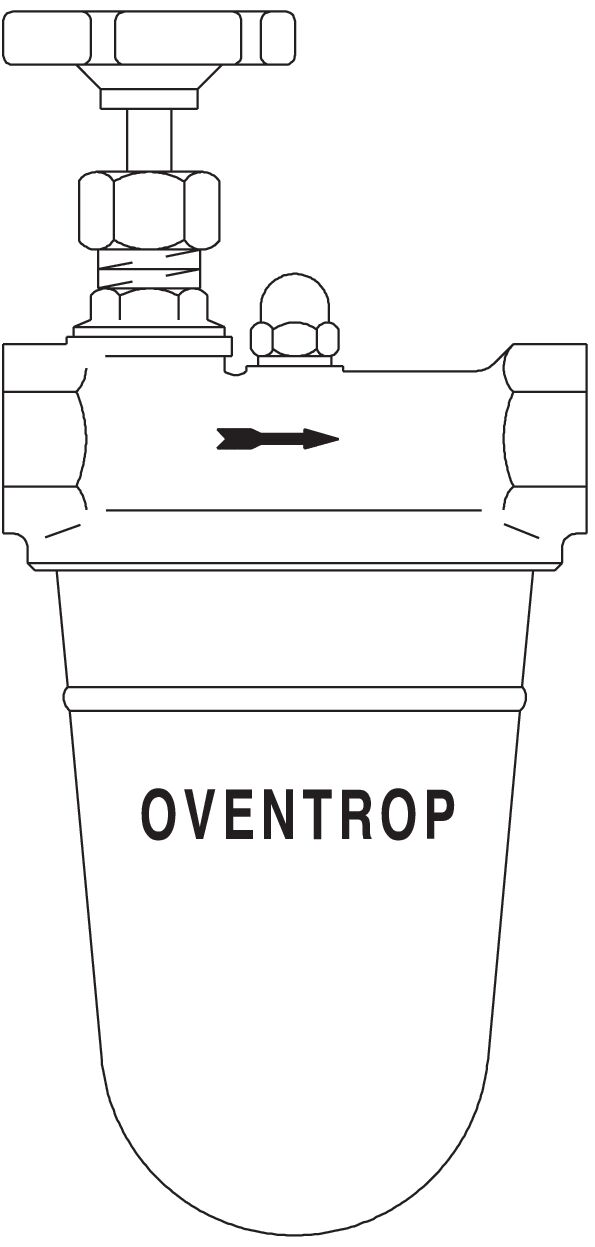 Filterbeker aluminium v.212 36 06 Oventrop