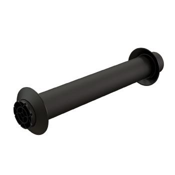 Muurdoorvoer Luchttoevoer KS 80 600mm zwart Ubbink