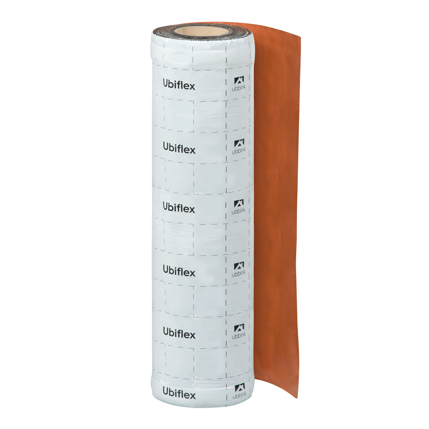 Rol a 5mtr. UBIFLEX FINIO loodvervanger 600mm zelfklevend rood Ubbink