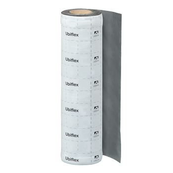 Rol a 5mtr. UBIFLEX FINIO loodvervanger 600mm zelfklevend grijs Ubbink