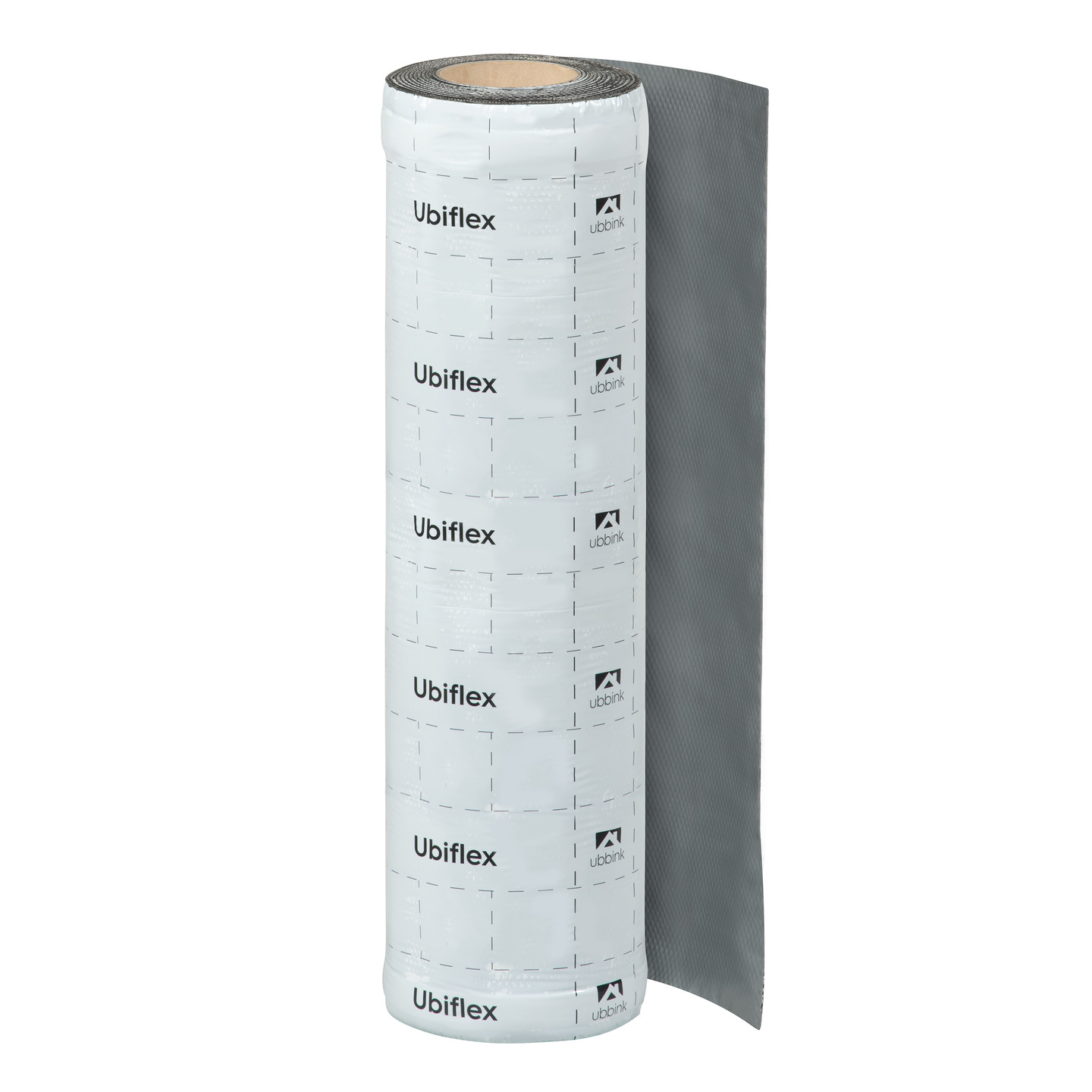 Rol a 5mtr. UBIFLEX FINIO loodvervanger 600mm zelfklevend grijs Ubbink