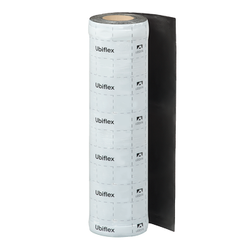 Rol a 5mtr. UBIFLEX FINIO loodvervanger 600mm zelfklevend zwart Ubbink