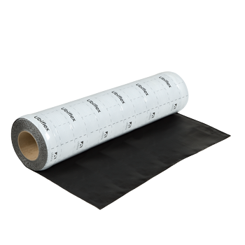Rol a 5mtr. UBIFLEX FINIO loodvervanger 600mm zelfklevend zwart Ubbink