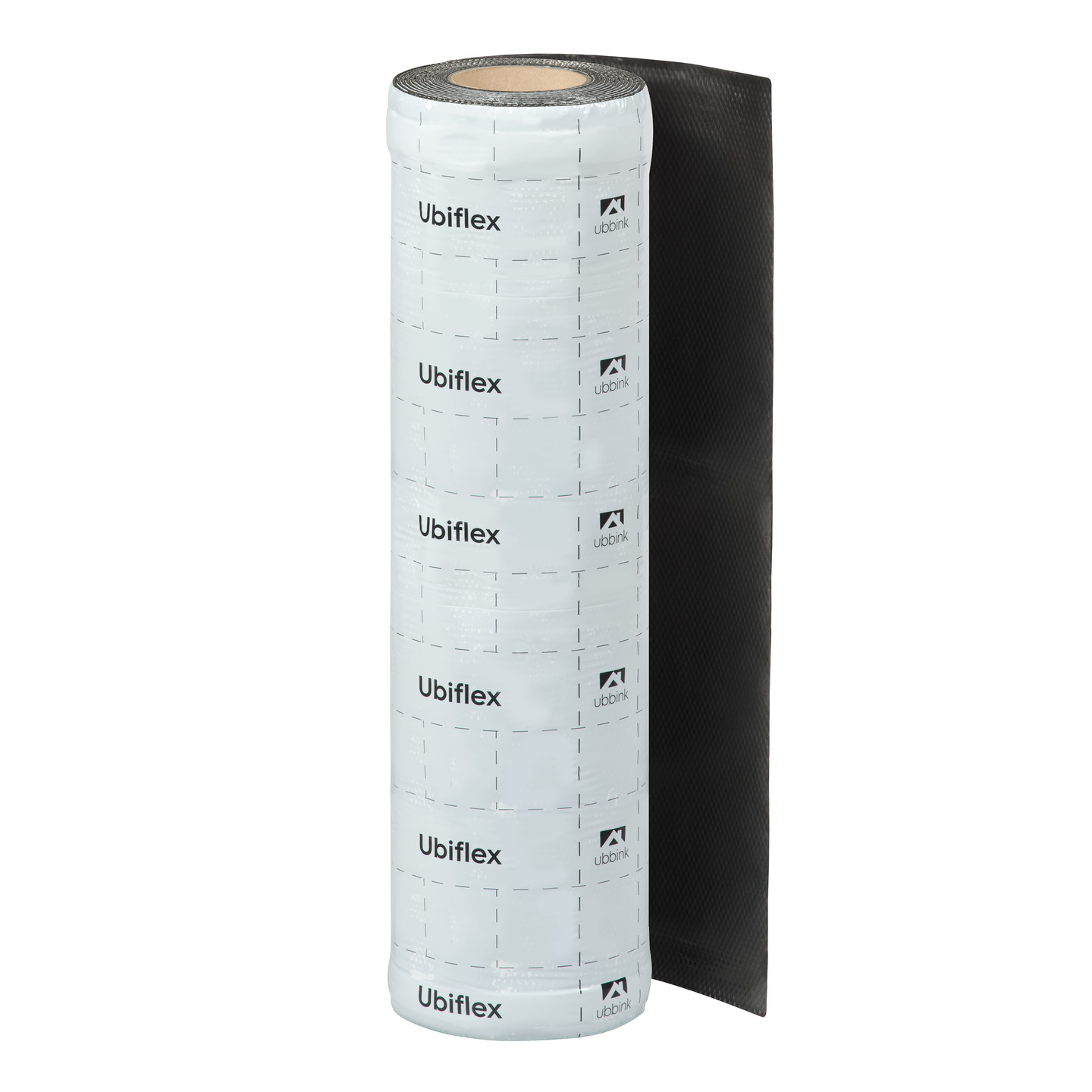 Rol a 5mtr. UBIFLEX FINIO loodvervanger 600mm zelfklevend zwart Ubbink