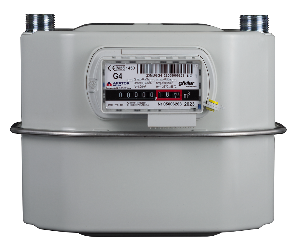 Balgengasmeter G4 3/4" 6m³/h hoh 220mm excl. koppelingen gAvilar