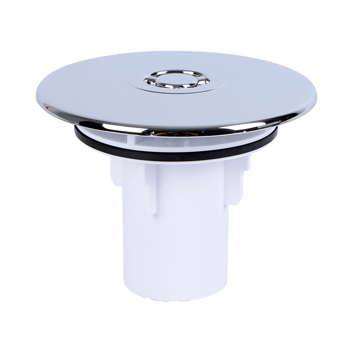 Afdekplaat 113mm v.douchebaksifon rvs verchroomd McAlpine Walraven