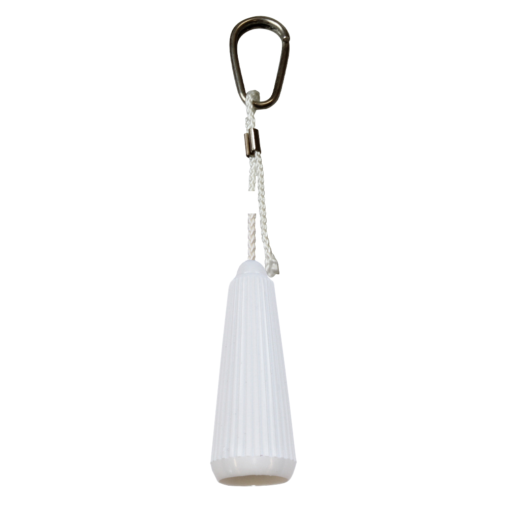 Closettrekker wit/chr. m. nylon koord de Beer