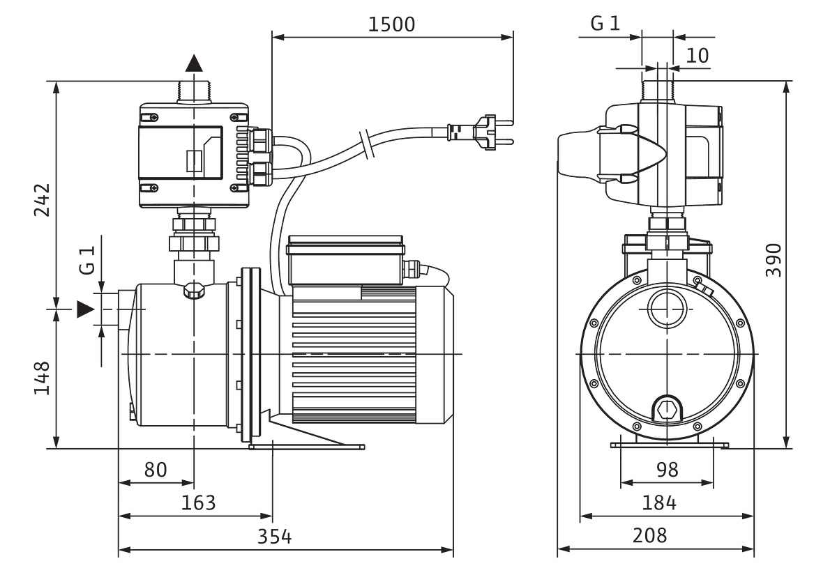 Jet FWJ 202-EM/3-2 Wilo