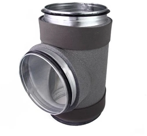 T-stuk thermoduct geisoleerd Ø125mm-125mm (90°) Econox