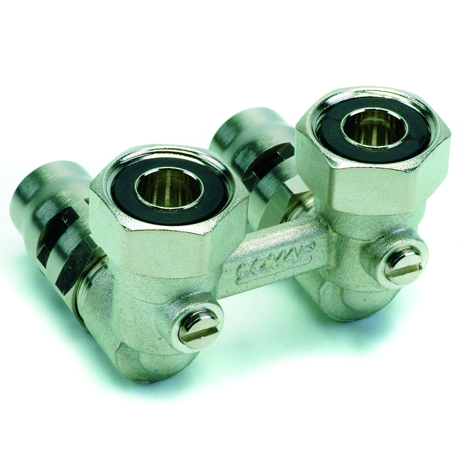 H-Onderblok 1/2x3/4" tweepijp haaks Sarfitskin VVE=10 COMAP