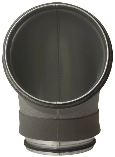 Bocht thermoduct geisoleerd 90° Ø125mm Econox