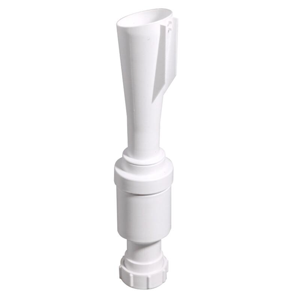 Trechtersifon + waterslot 60mm PP wit 32mm klem McAlpine Walraven