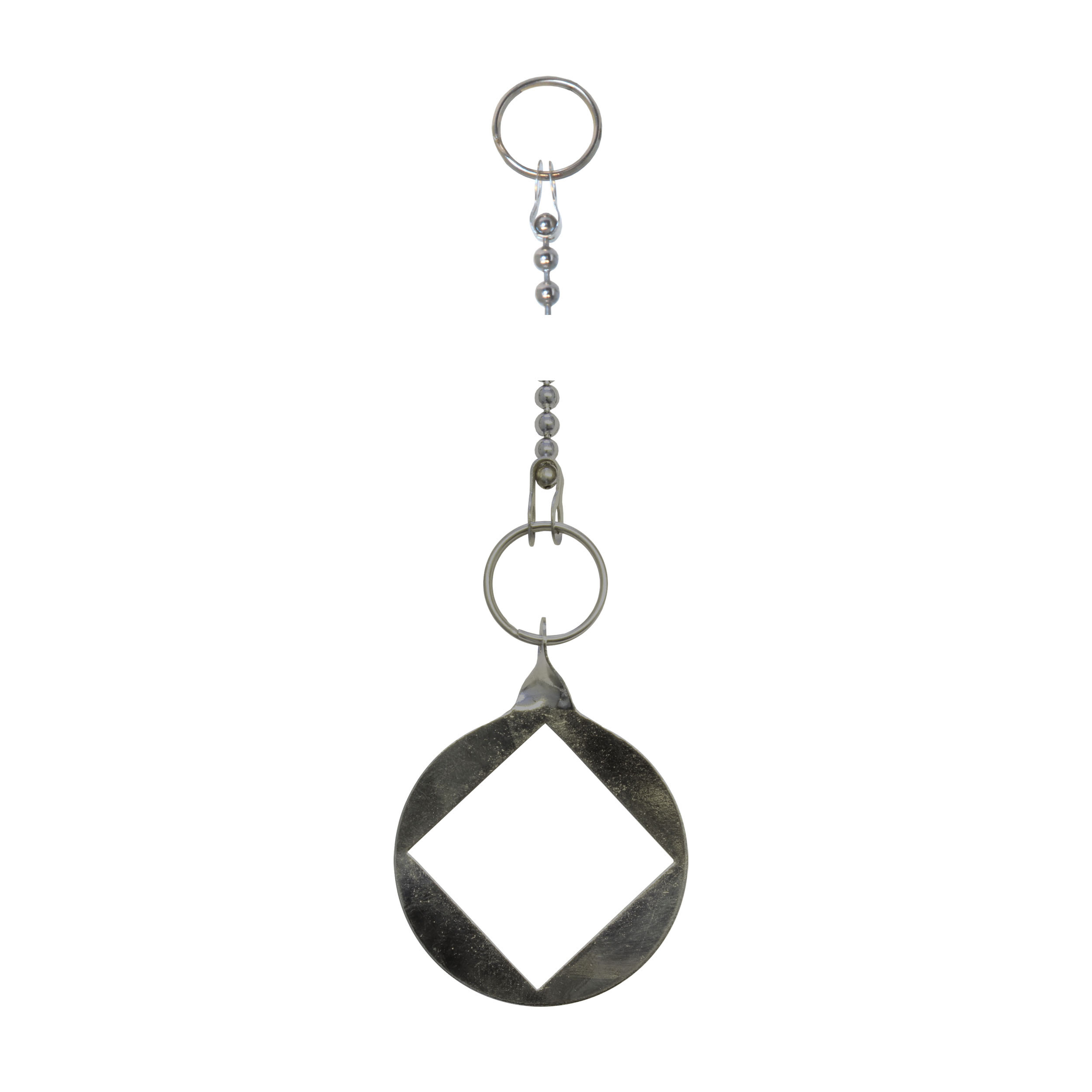 Kogelketting chroom m. plaatje tbv bev. onder 1-gatskraan de Beer