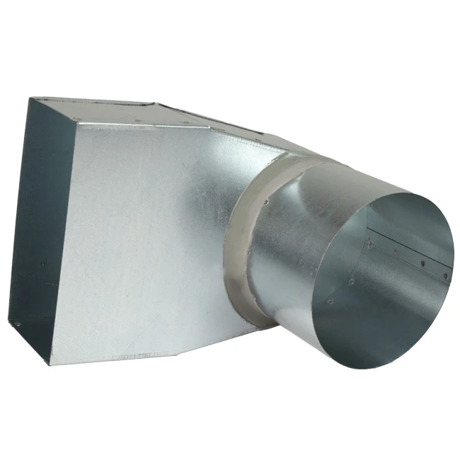 Lepe hoekstuk 170x80mm naar Ø150mm Econox