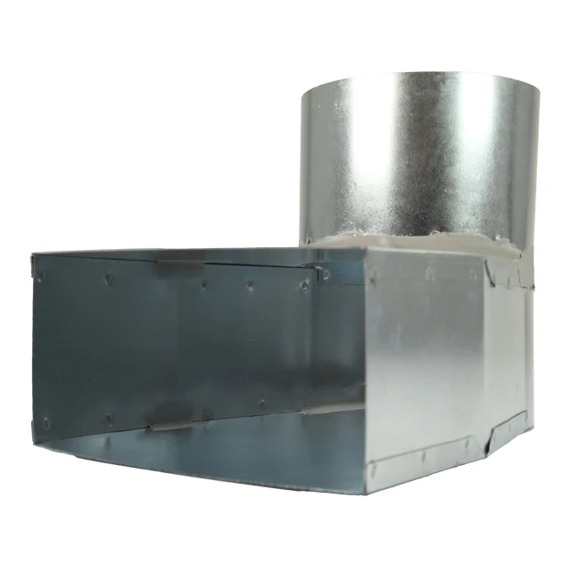 Lepe hoekstuk 170x80mm naar Ø150mm Econox