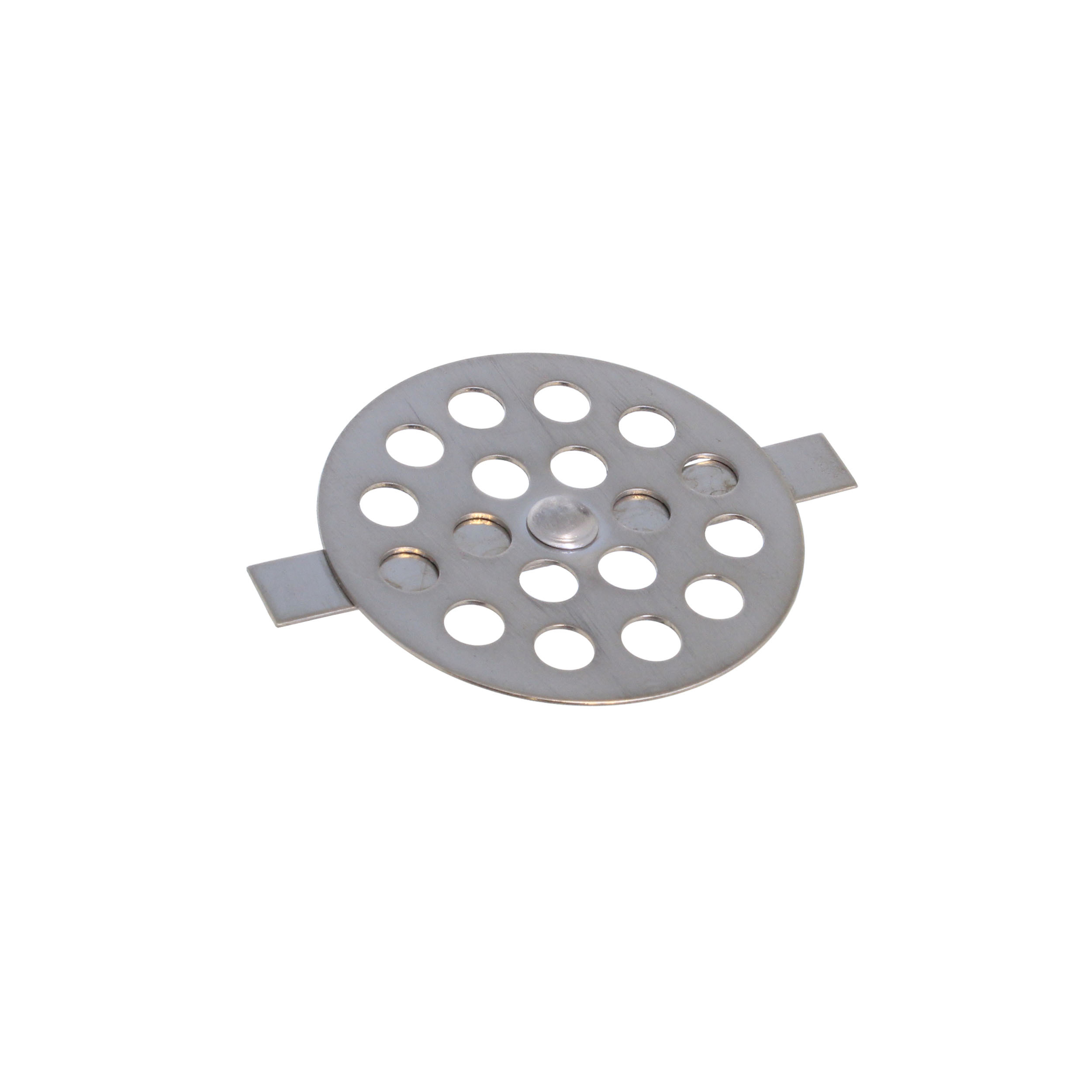 Roosterplaatje RVS diameter 50mm met veer tbv afvoerplug de Beer