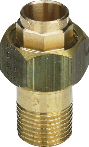 3-del. kopp. conisch brons soldeer 22mm x 3/4" bt. VVE=10 Viega