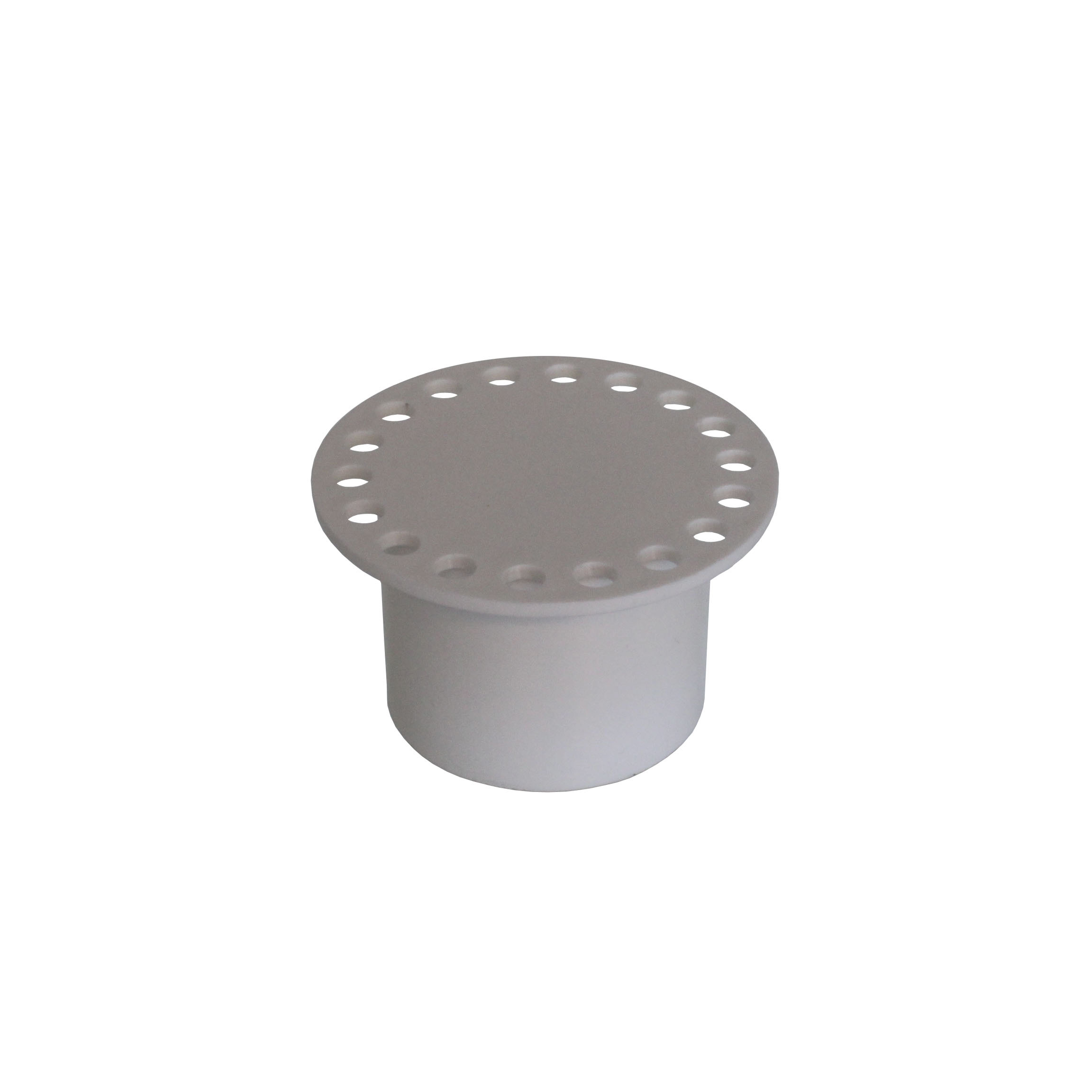 Doucheputrooster wit ABS rond Ø80mm H=57mm de Beer