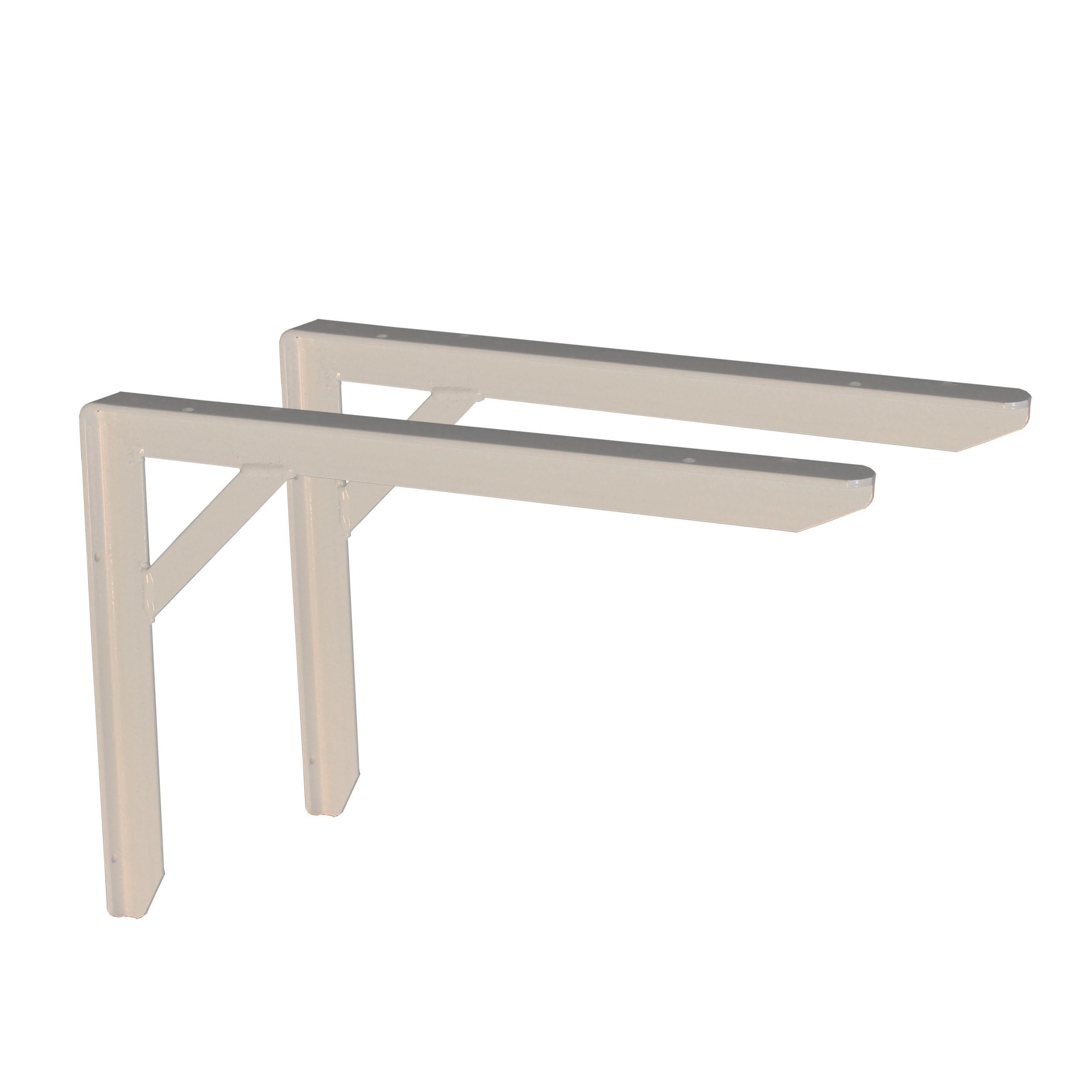 T-ijzer gootsteenconsoles 300x350mm gerilsaneerd set a 2st. de Beer