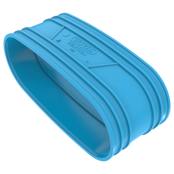 Steekmof lijm PVC luchtverdeelsysteem VENTIZA blauw (195x80mm) mof/mof Wavin
