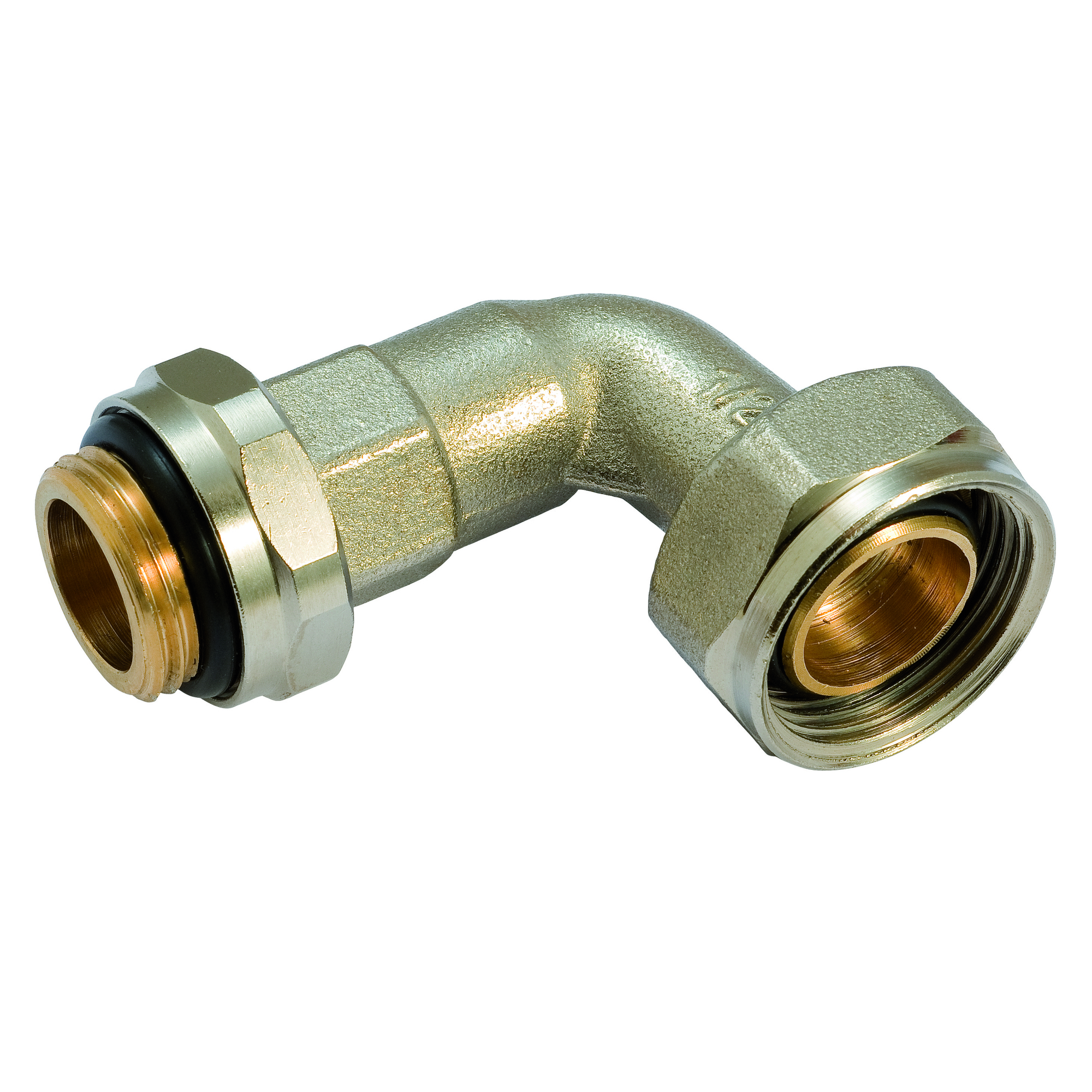 Bocht zelfdichtend 90° 1/2" vernikkeld 597GJT COMAP