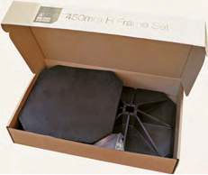Voetset 450x450mm (2st.) H-Frame BIG FOOT excl. staanders Aspen