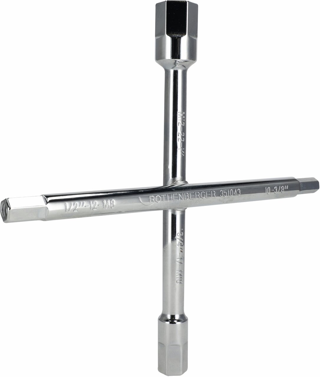 Sanitaire kruissleutel 3/8-1" 10-voudige functie ROTHENBERGER