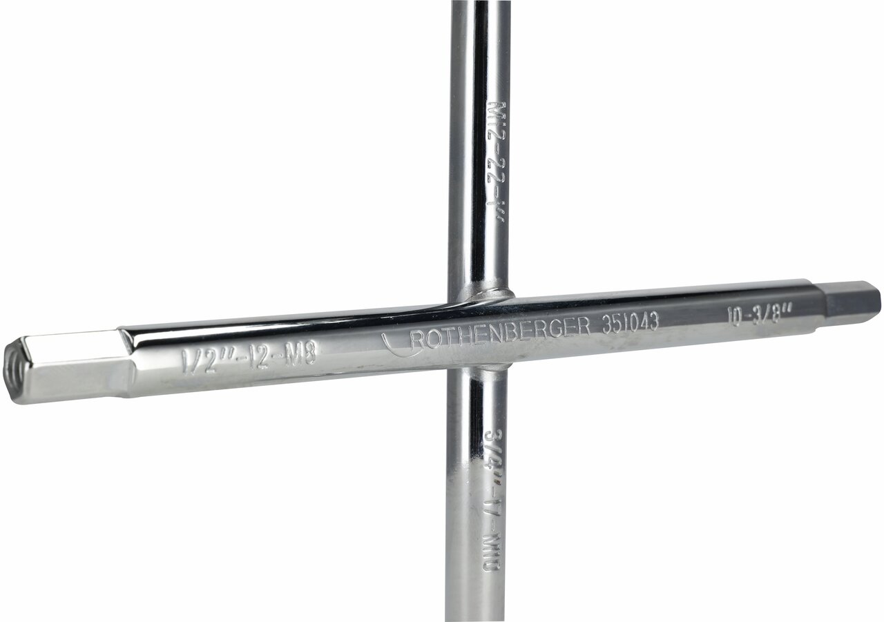Sanitaire kruissleutel 3/8-1" 10-voudige functie ROTHENBERGER